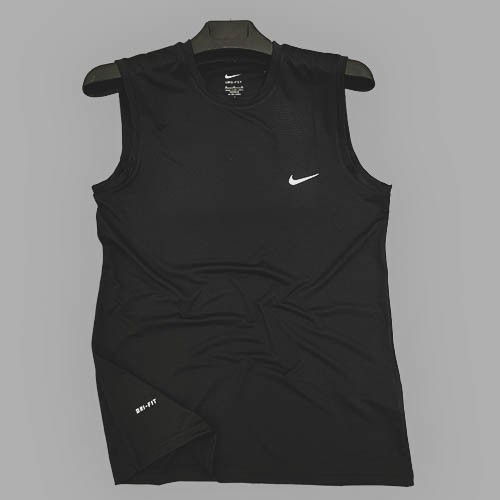 حلقه ای ورزشی مردانه نایک (NIKE DRI-FIT TSHIRT) رنگ مشکی سایز S